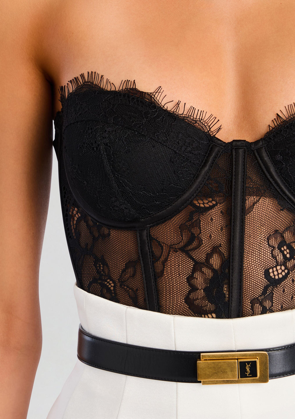 Otto Lace Bodysuit by retrofête in Black, product image 2