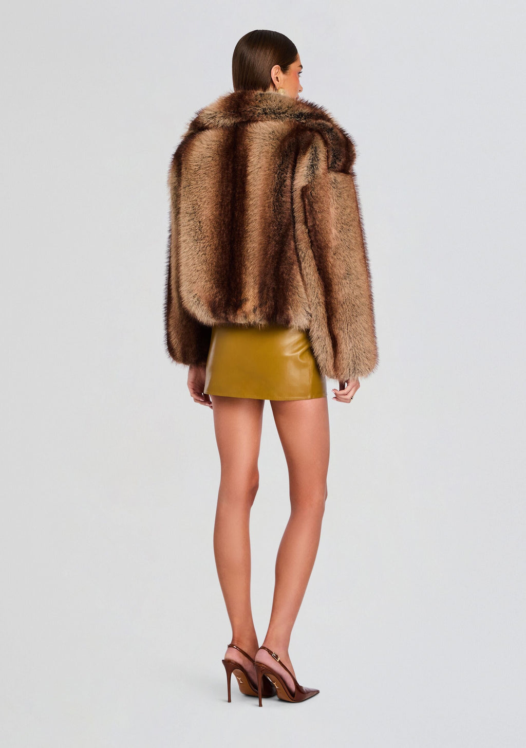 Segrid Faux Fur Bomber by retrofête in Macchiato, product image 5