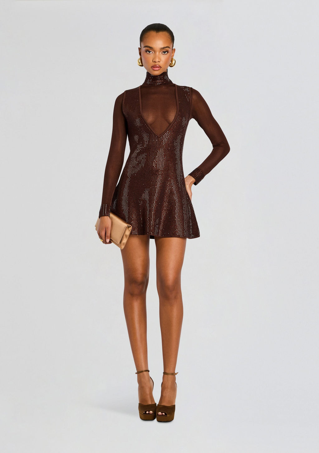 Orly Embellished Top by retrofête in Espresso, product image 6