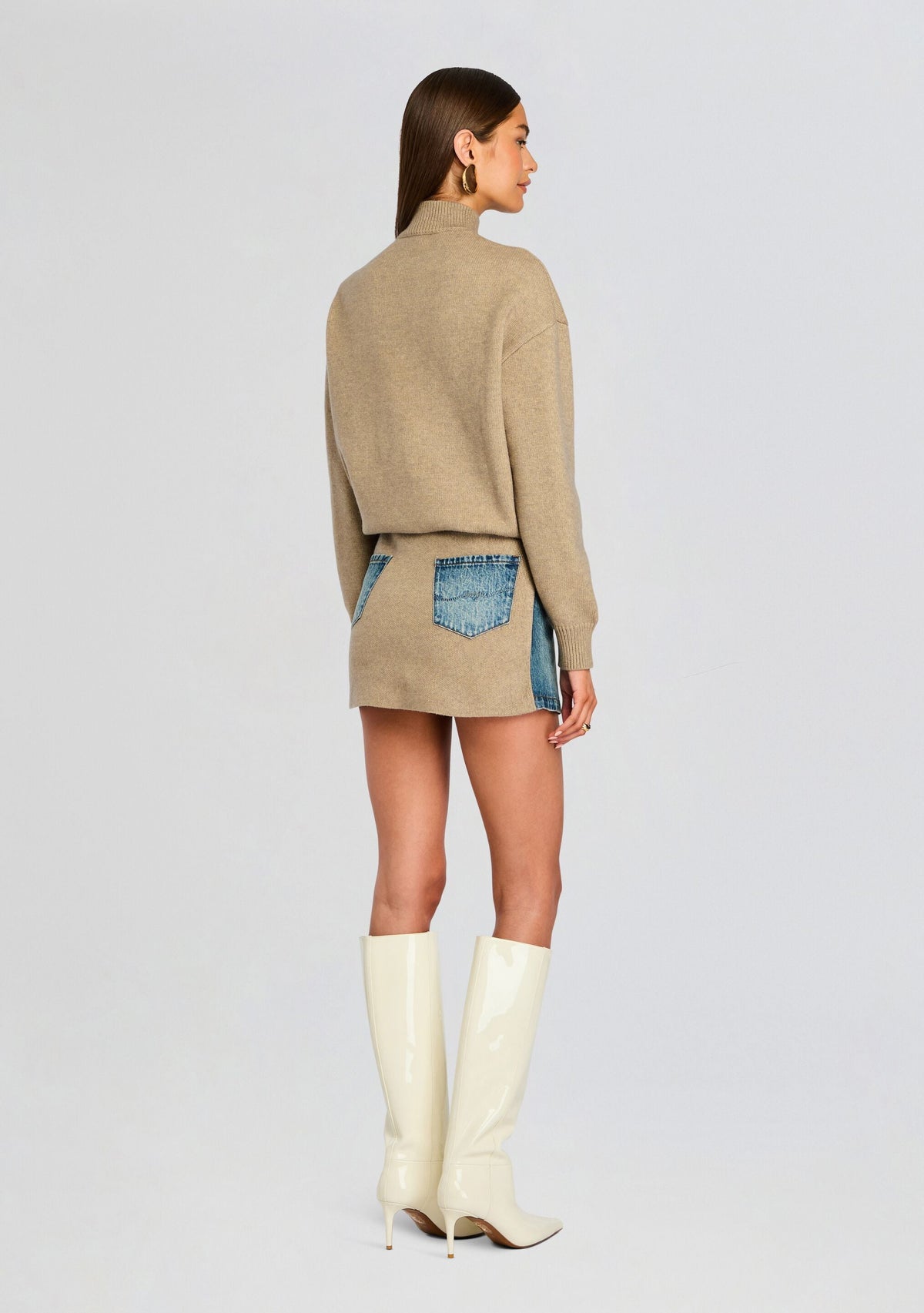 Farrah Mini Dress by SEROYA in Desert / Dawn, product image 4