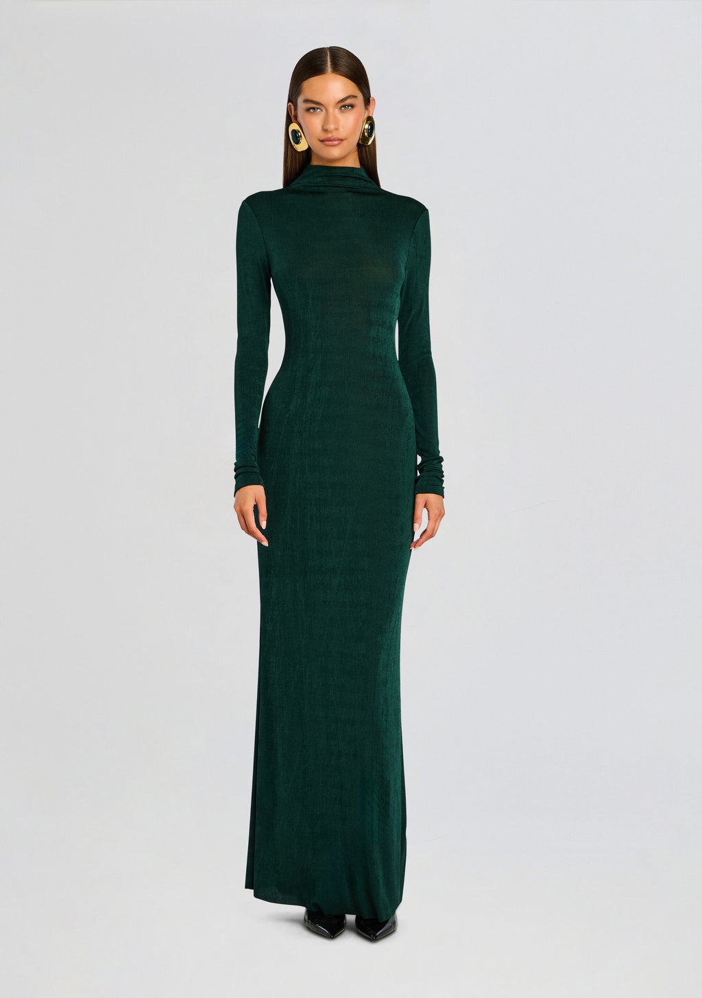Kim Maxi Dress by SEROYA in Evergreen, product image 5