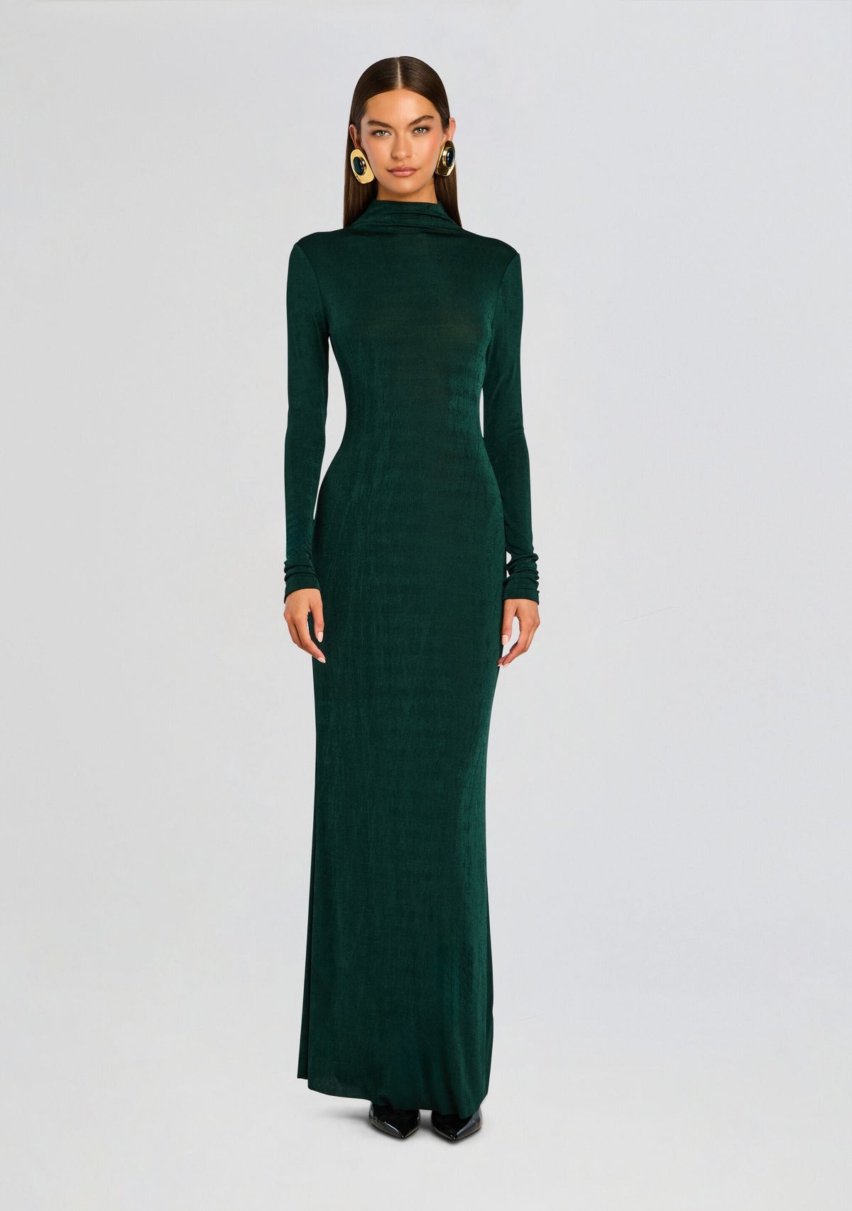 Kim Maxi Dress by SEROYA in Evergreen, product image 5