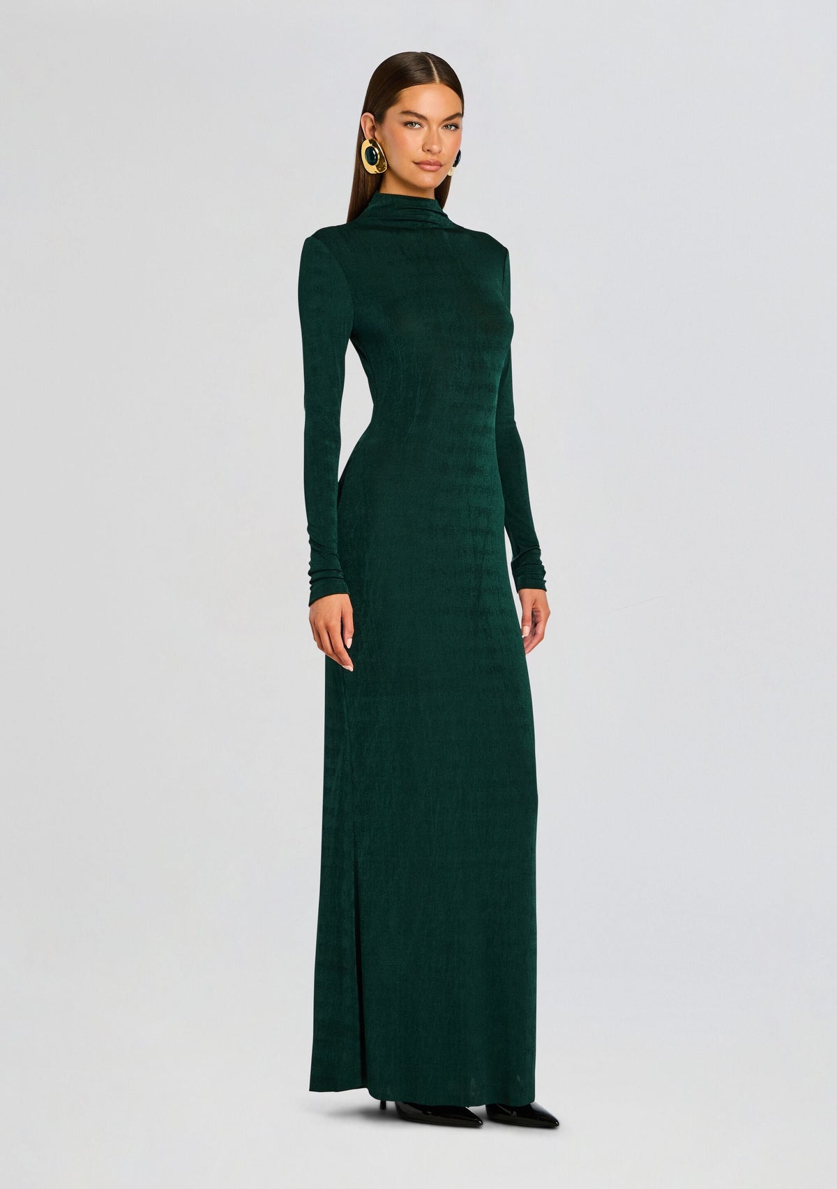 Kim Maxi Dress by SEROYA in Evergreen, product image 3