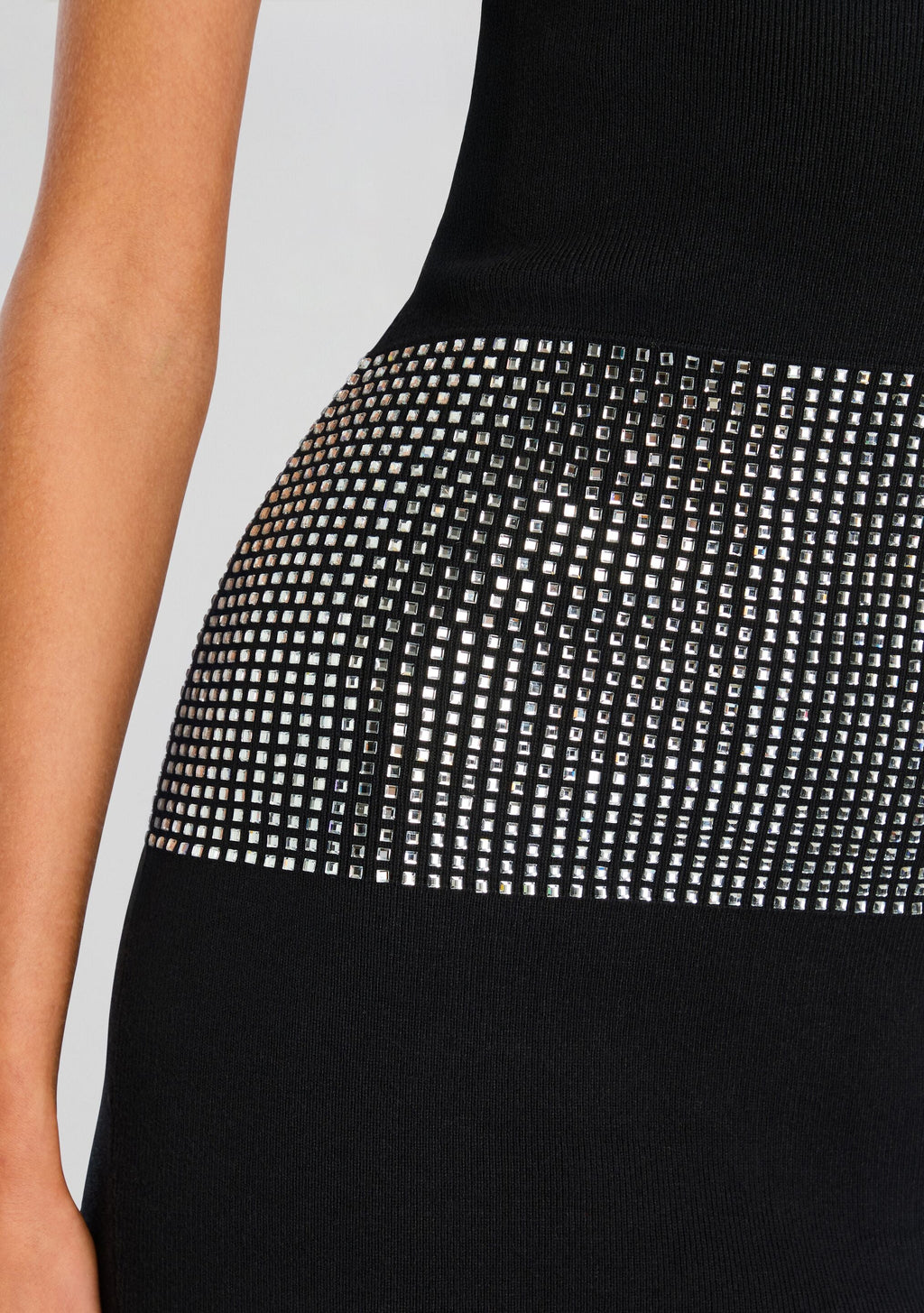 Leontine Embellished Dress by retrofête in Black/Silver, product image 3