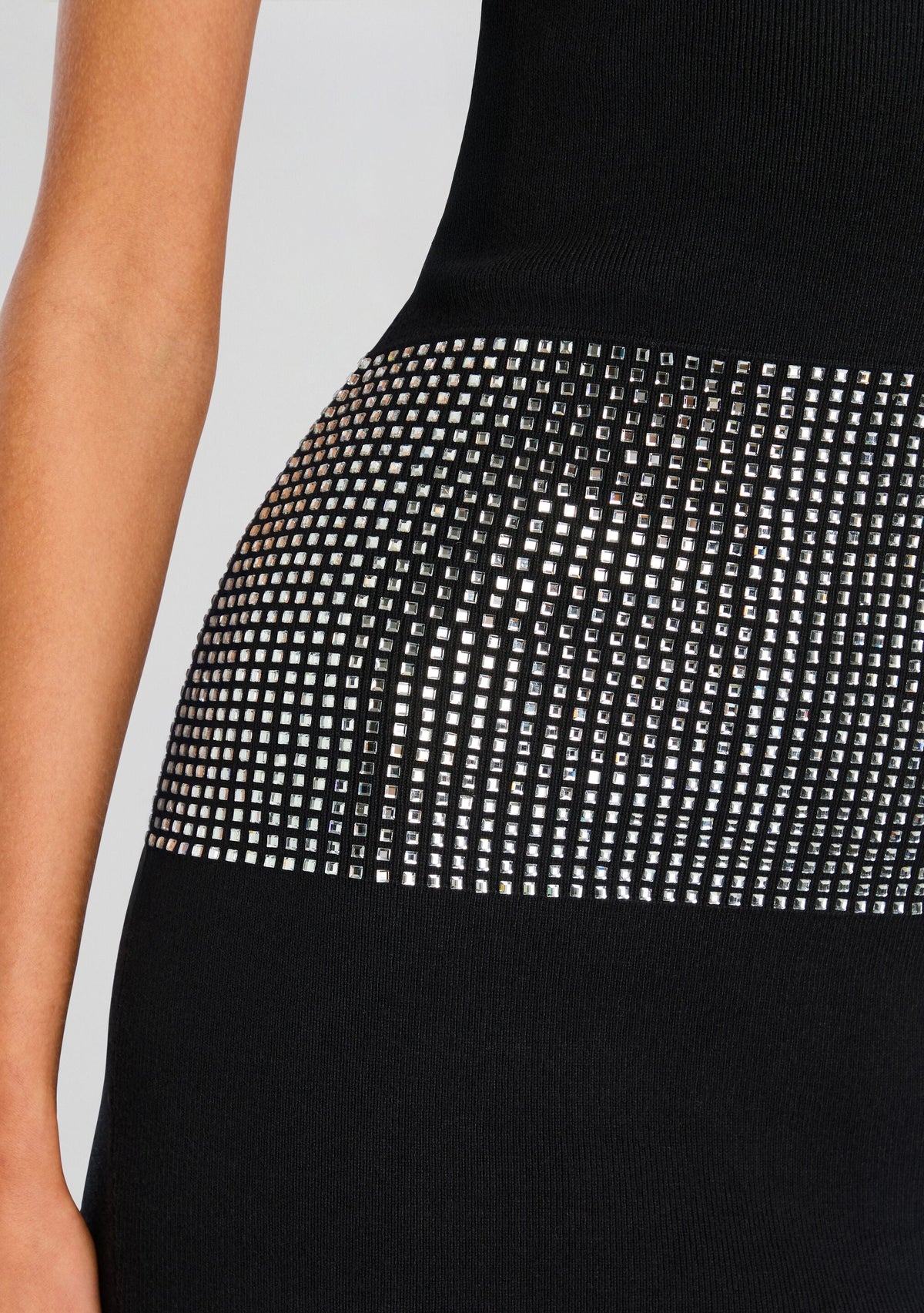 Leontine Embellished Dress by retrofête in Black/Silver, product image 3