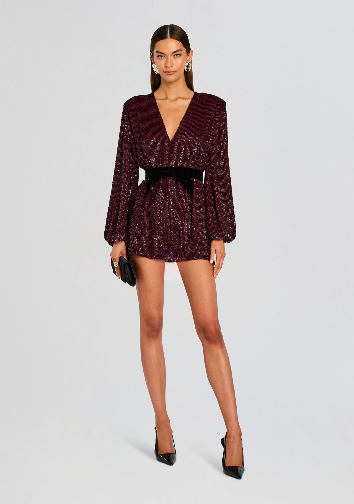 Lilai Sequin Dress by retrofête in Port, product image 1