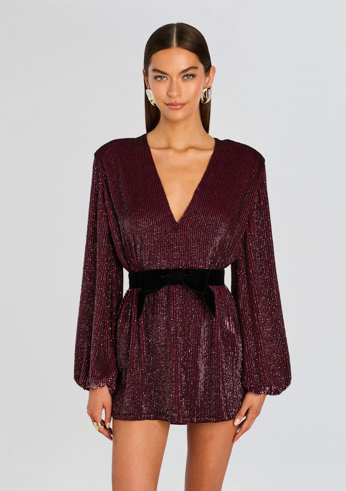 Lilai Sequin Dress by retrofête in Port, product image 5