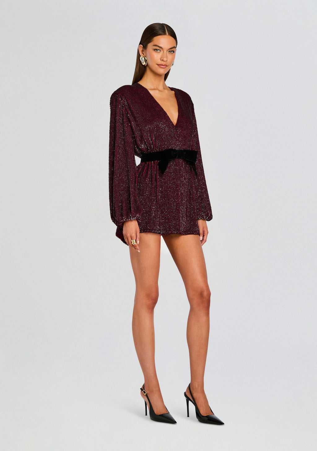 Lilai Sequin Dress by retrofête in Port, product image 3