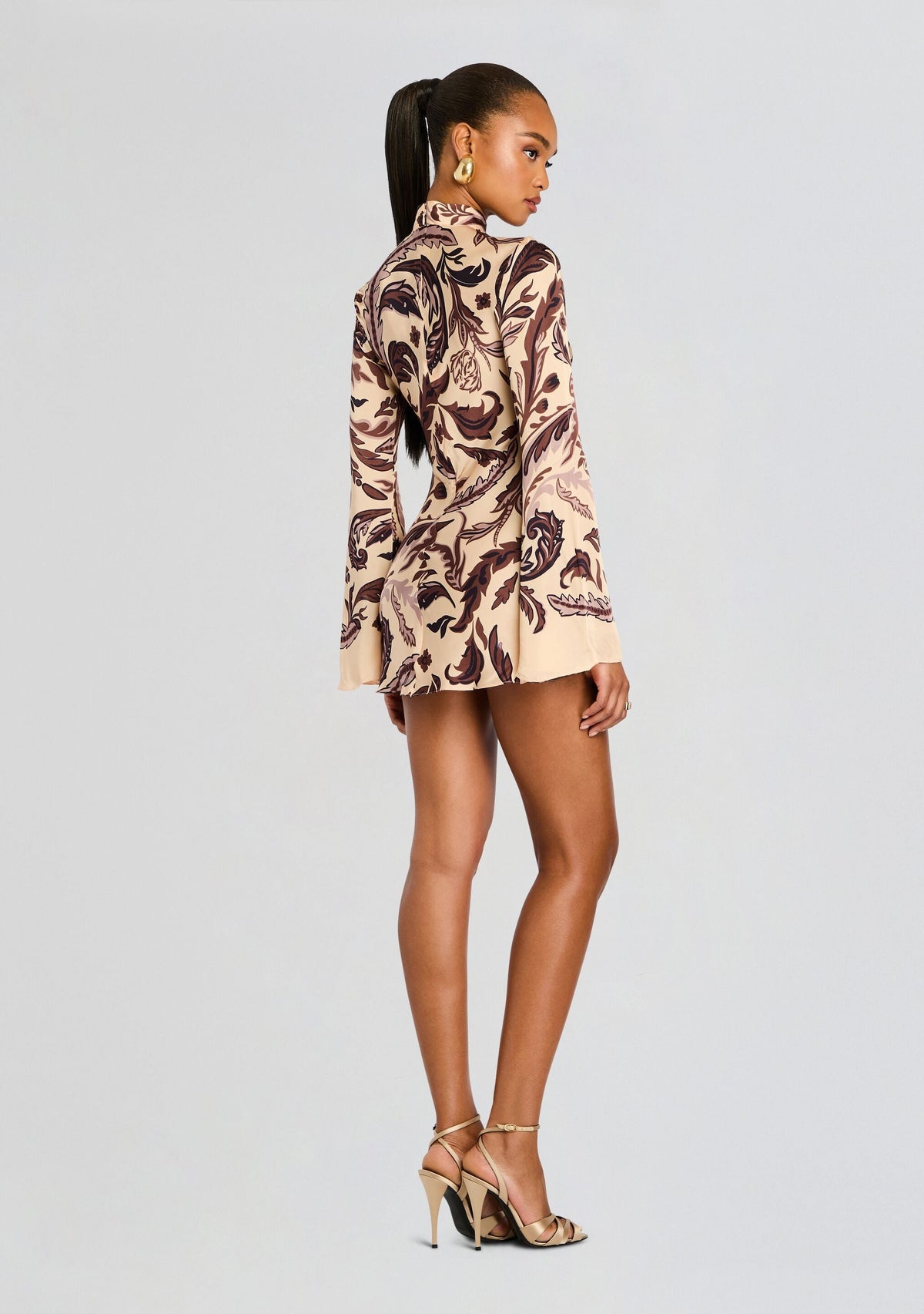 Lira Mini Dress by Hemant & Nandita in Eggshell, product image 4