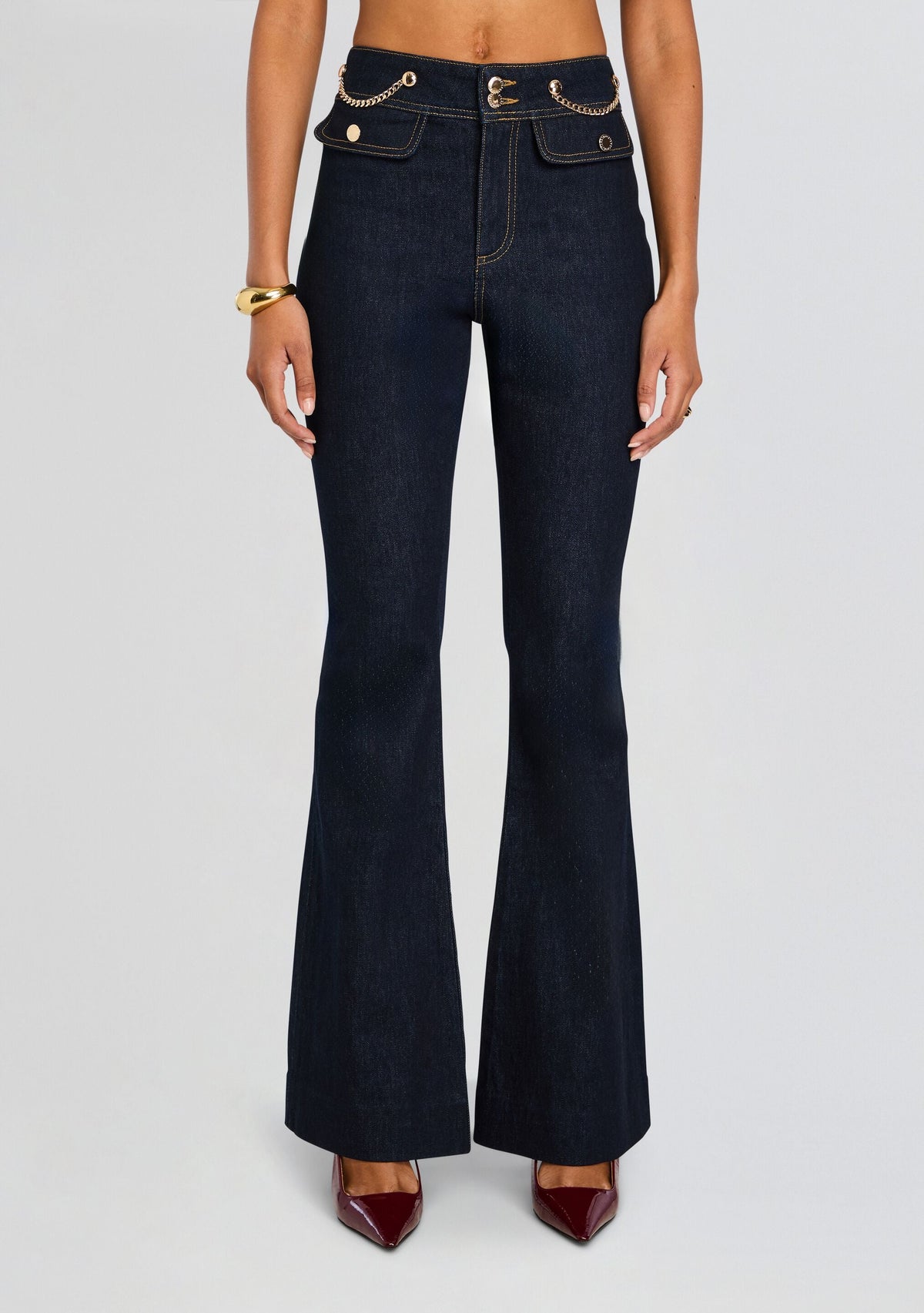 Maja Denim Pant by retrofête in Indigo Rinse, product image 1