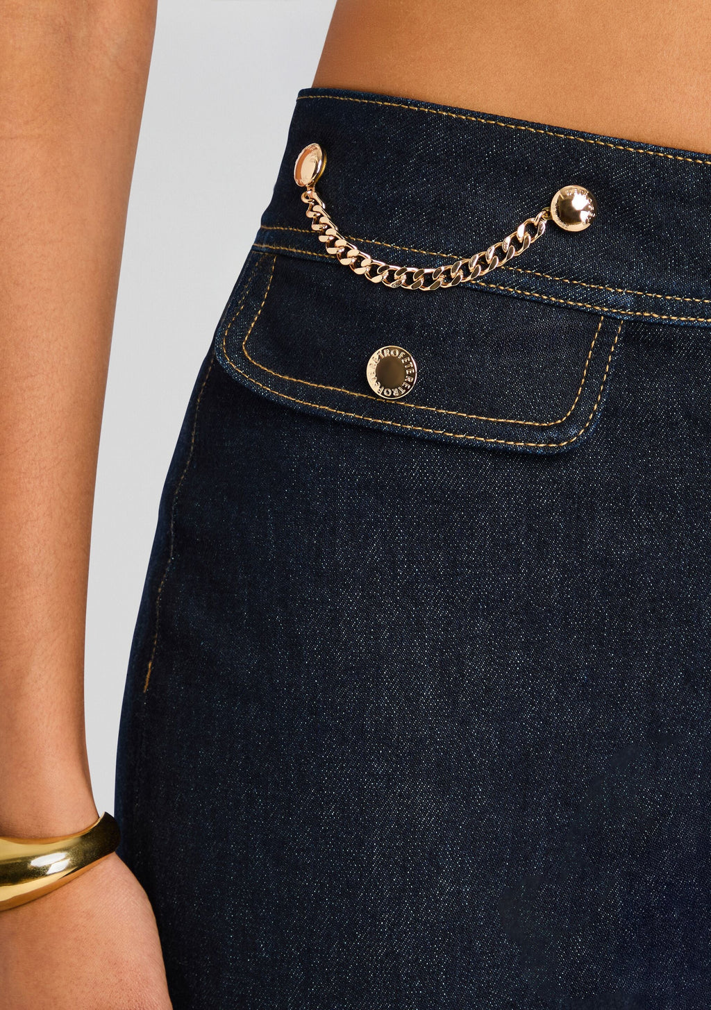 Maja Denim Pant by retrofête in Indigo Rinse, product image 3