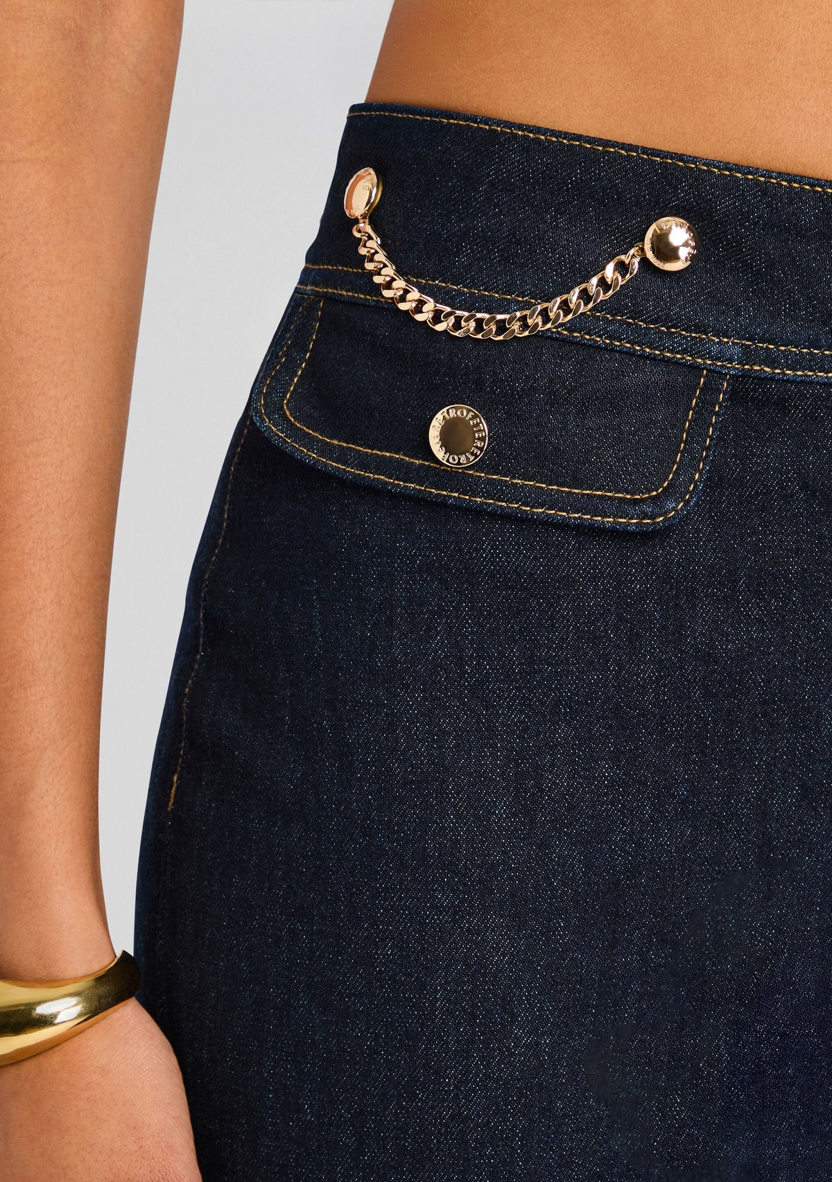 Maja Denim Pant by retrofête in Indigo Rinse, product image 3