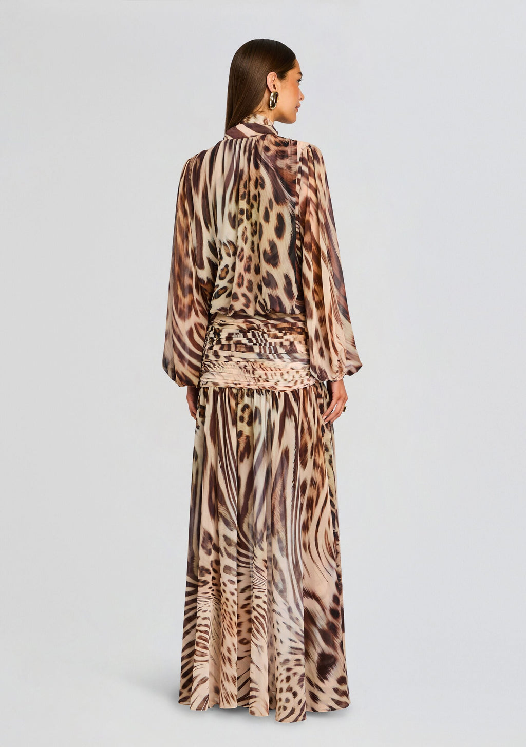 Opaline Dress by retrofête in Melting Animal Print, product image 5