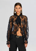 Tamsin Lace Blouse by retrofête in Black, product image 1