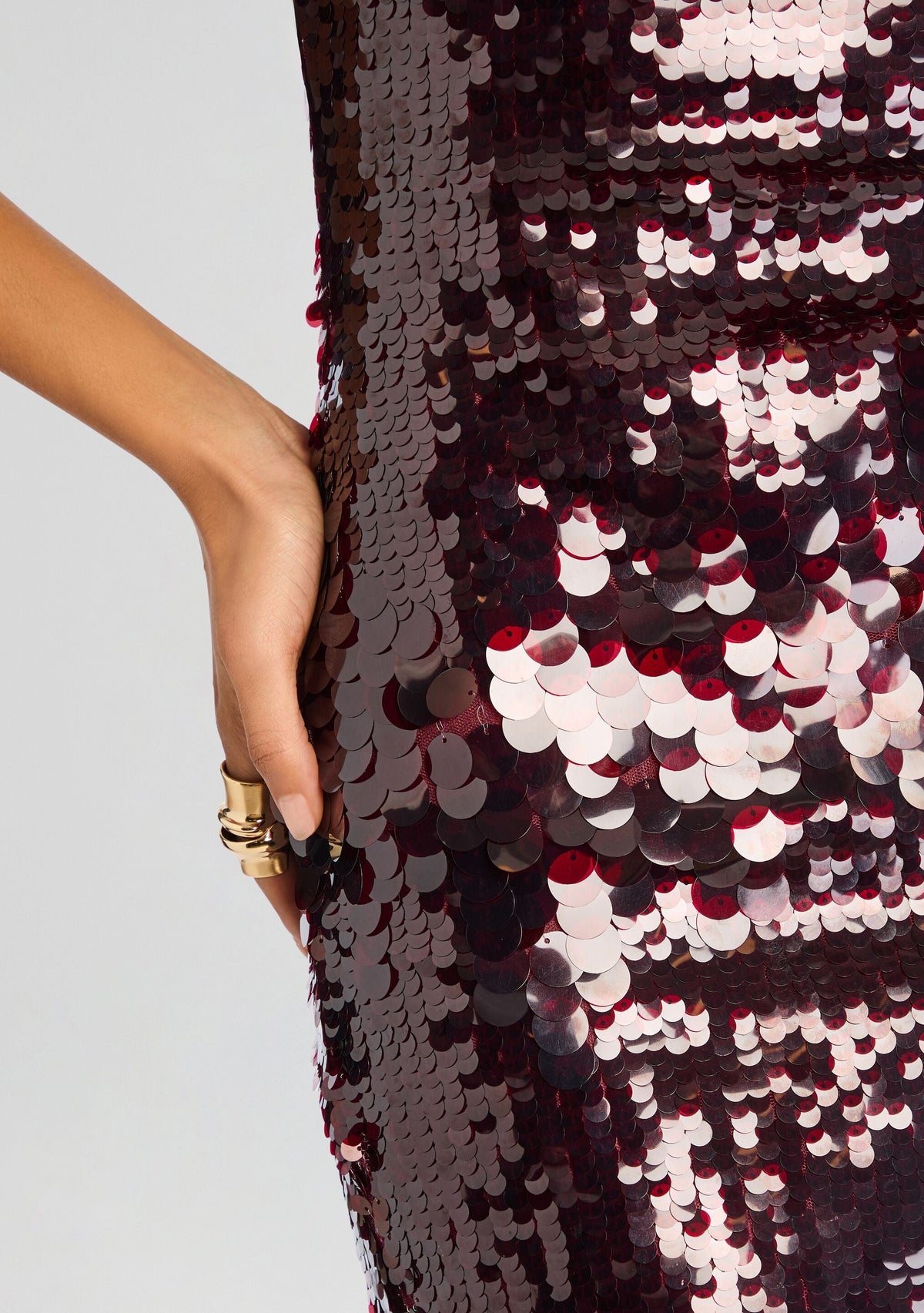Alana Sequin Dress by retrofête in Port, product image 2