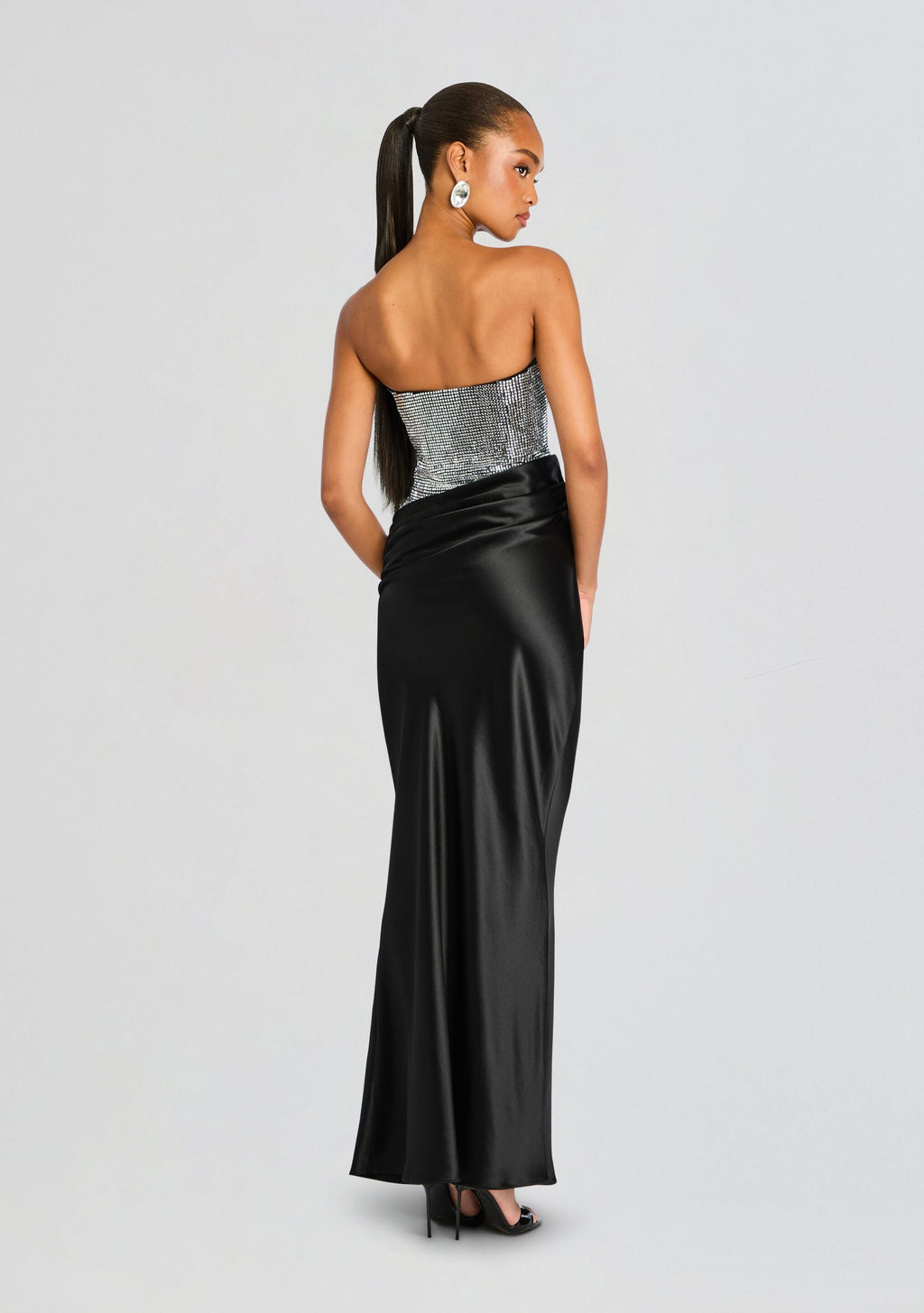 Alexandra Embellished Dress by retrofête in Black/Silver, product image 4