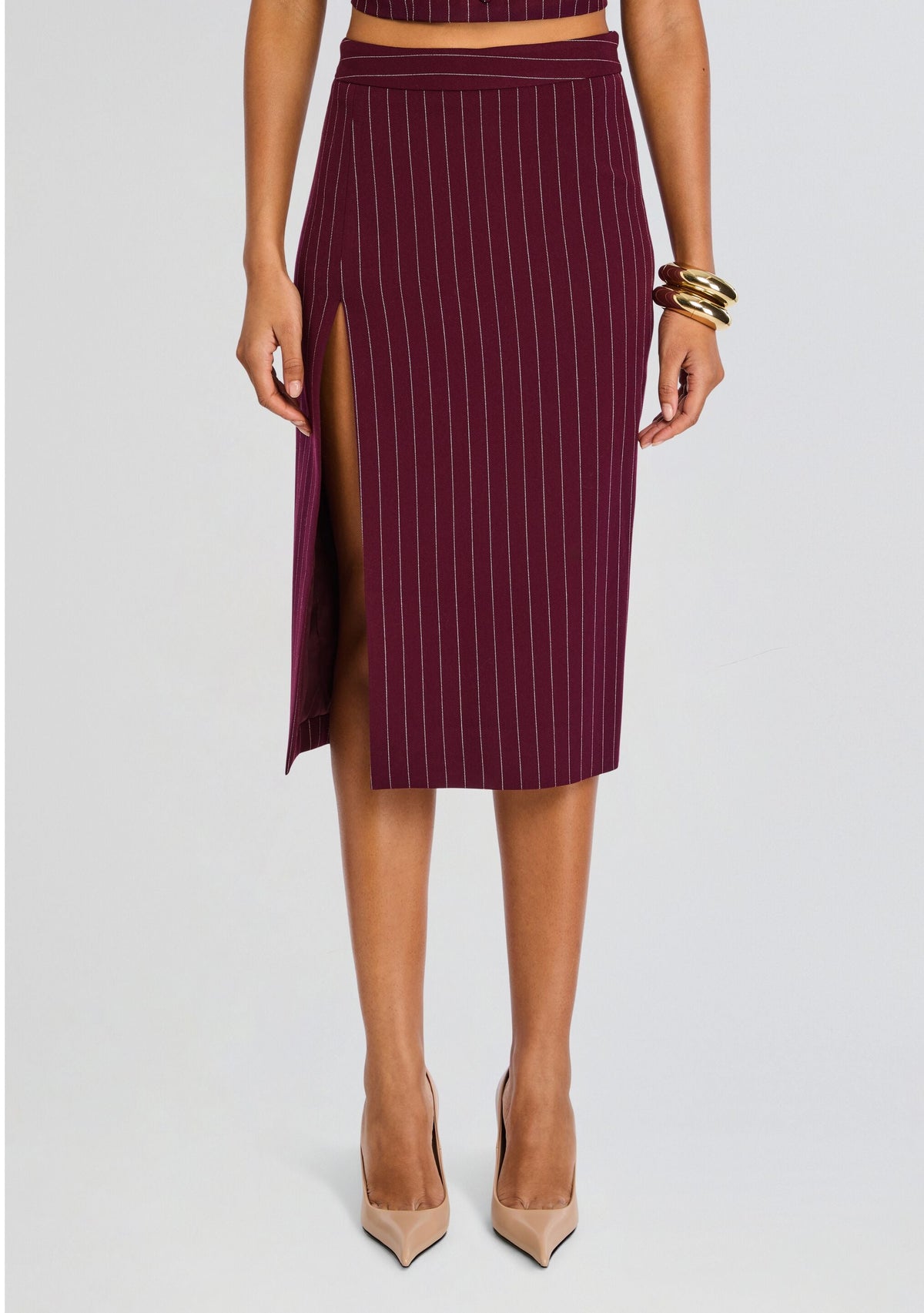 Brigette Skirt by retrofête in Port, product image 1