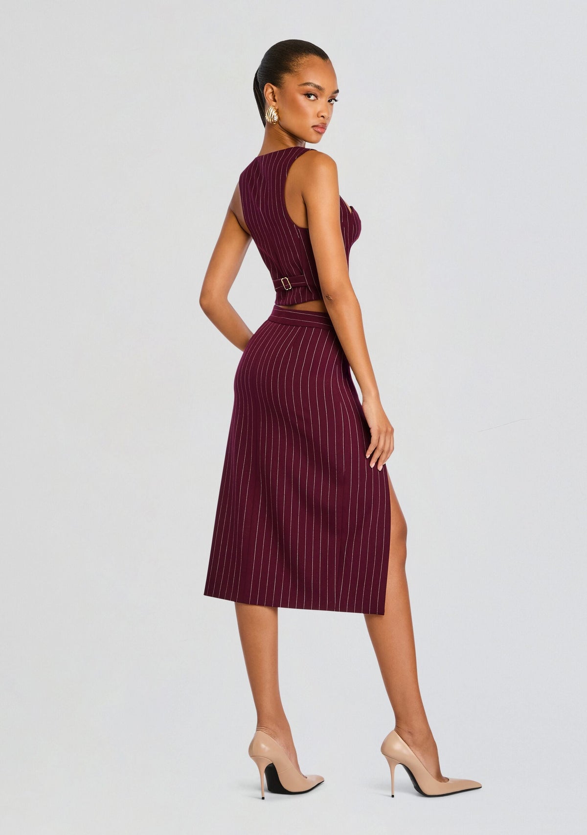 Brigette Skirt by retrofête in Port, product image 5
