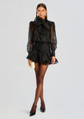 Celandine Silk Dress by retrofête in Black, product image 1