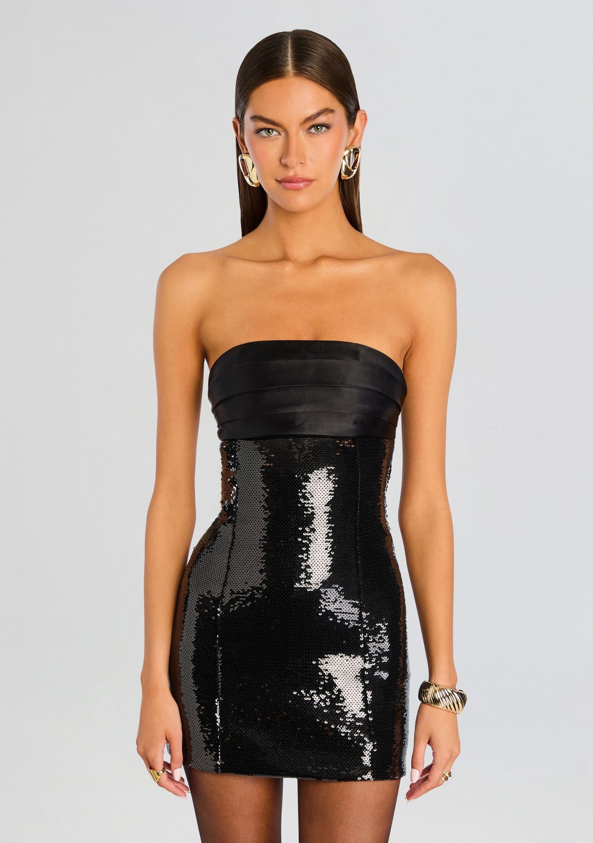 Chentari Sequin Dress by retrofête in Black, product image 6