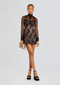 Faylin Lace Dress by retrofête in Black, product image 1