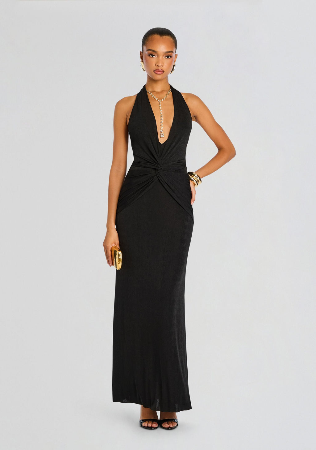 Mada Maxi Dress by SEROYA in Black, product image 5