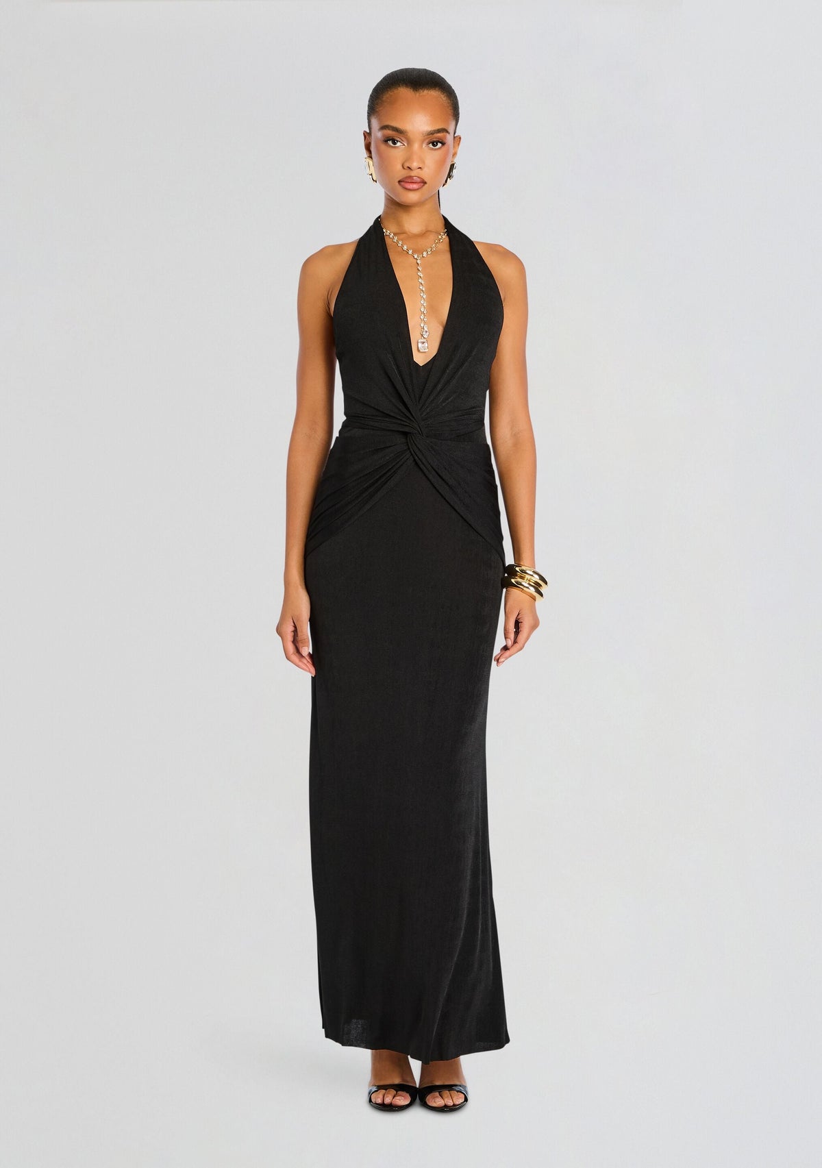 Mada Maxi Dress by SEROYA in Black, product image 1
