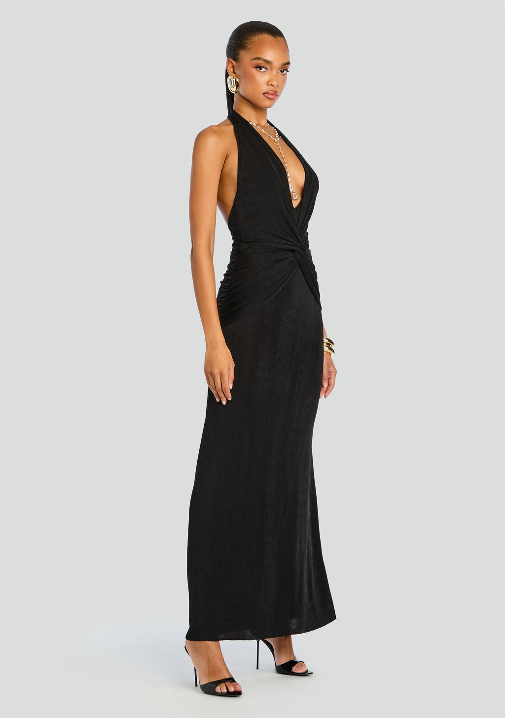 Mada Maxi Dress by SEROYA in Black, product image 3