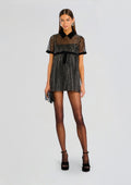 Meryl Embellished Dress by retrofête in Black, product image 1