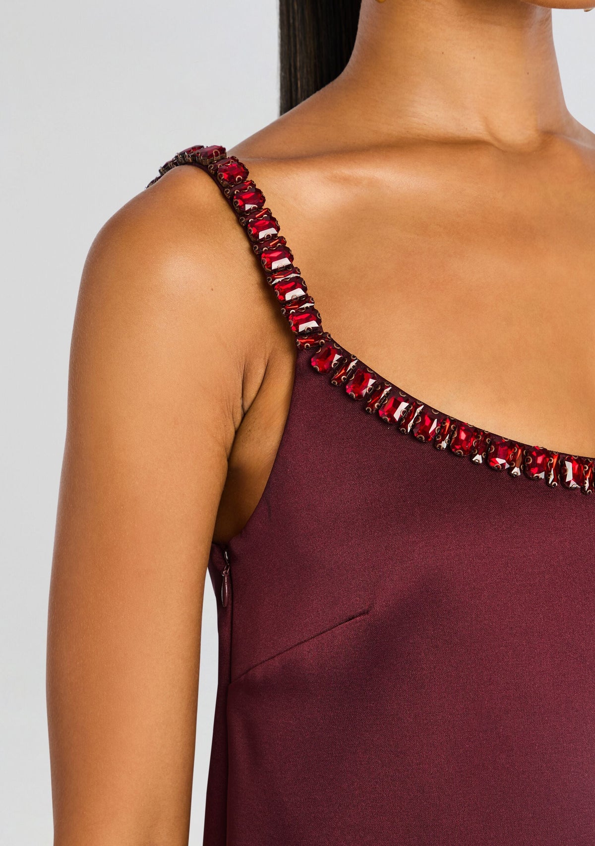 Reilly Embellished Dress by retrofête in Port, product image 2
