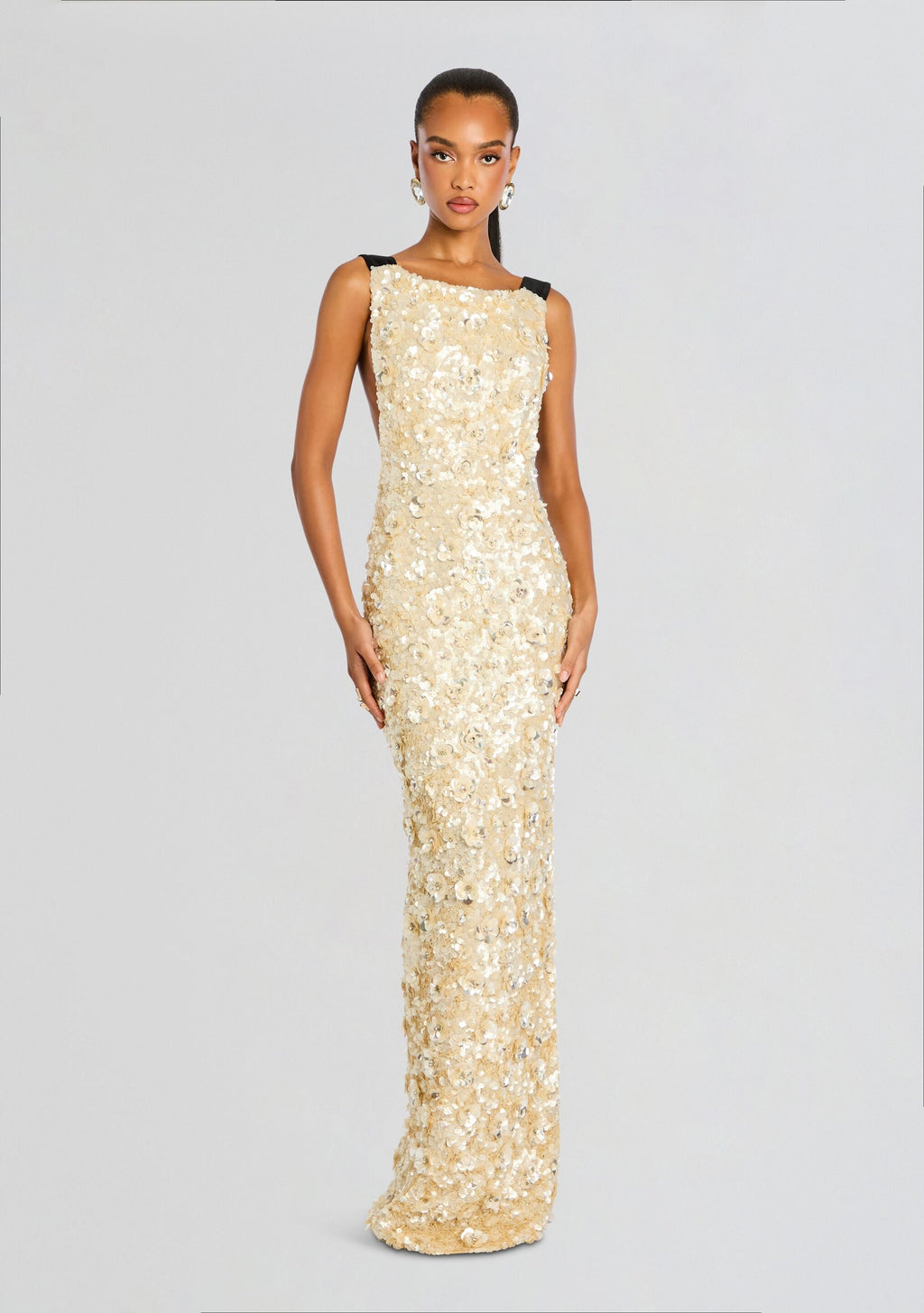 Shanae Dress by retrofête in Cream/Black, product image 3