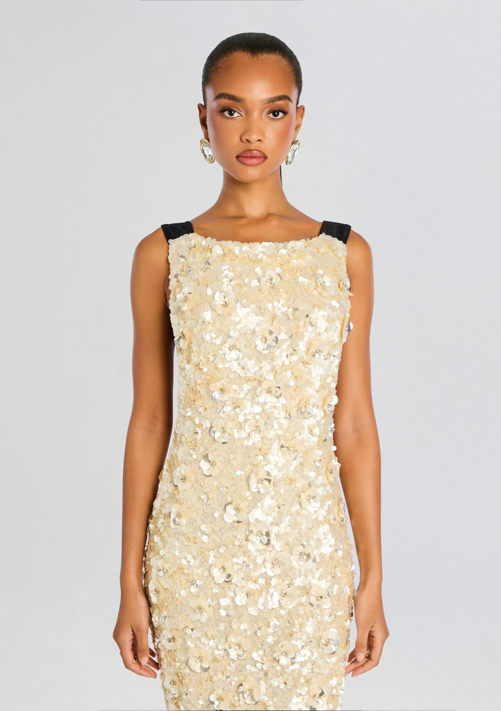 Shanae Dress by retrofête in Cream/Black, product image 6