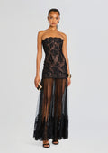 Vespera Lace Dress by retrofête in Black, product image 1