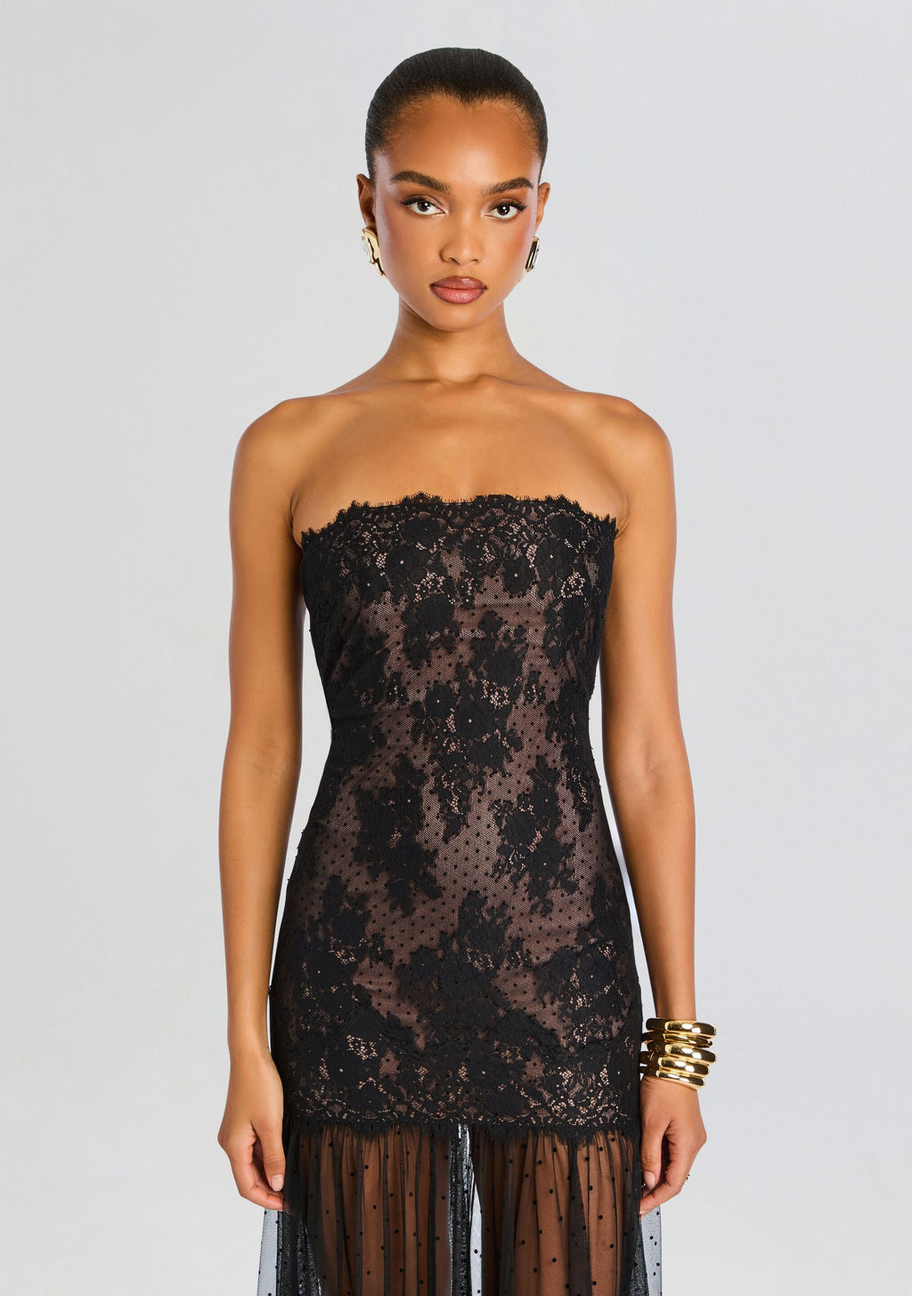 Vespera Lace Dress by retrofête in Black, product image 6