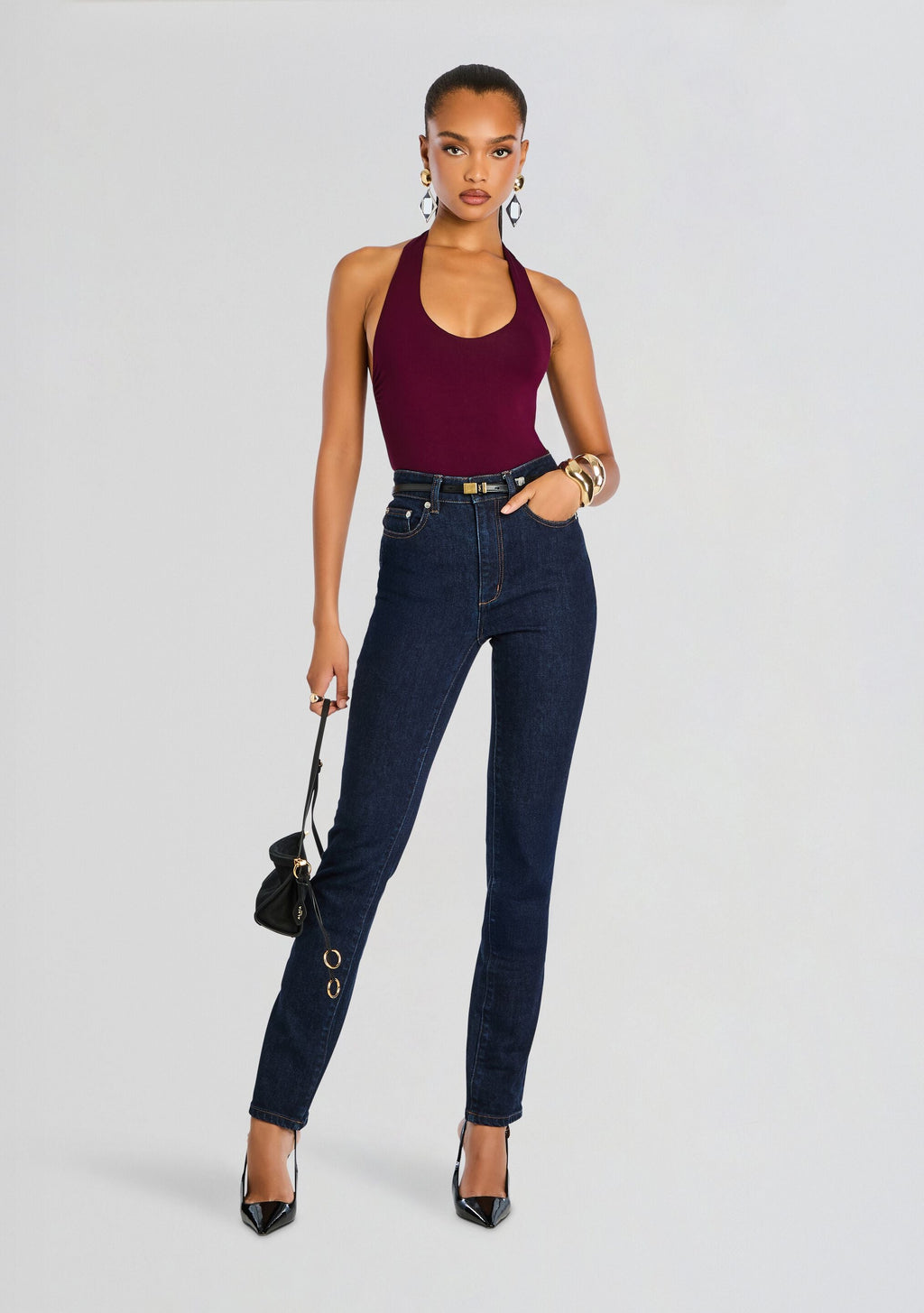Betsy High Rise Skinny Jean by SEROYA in Rinse, product image 2