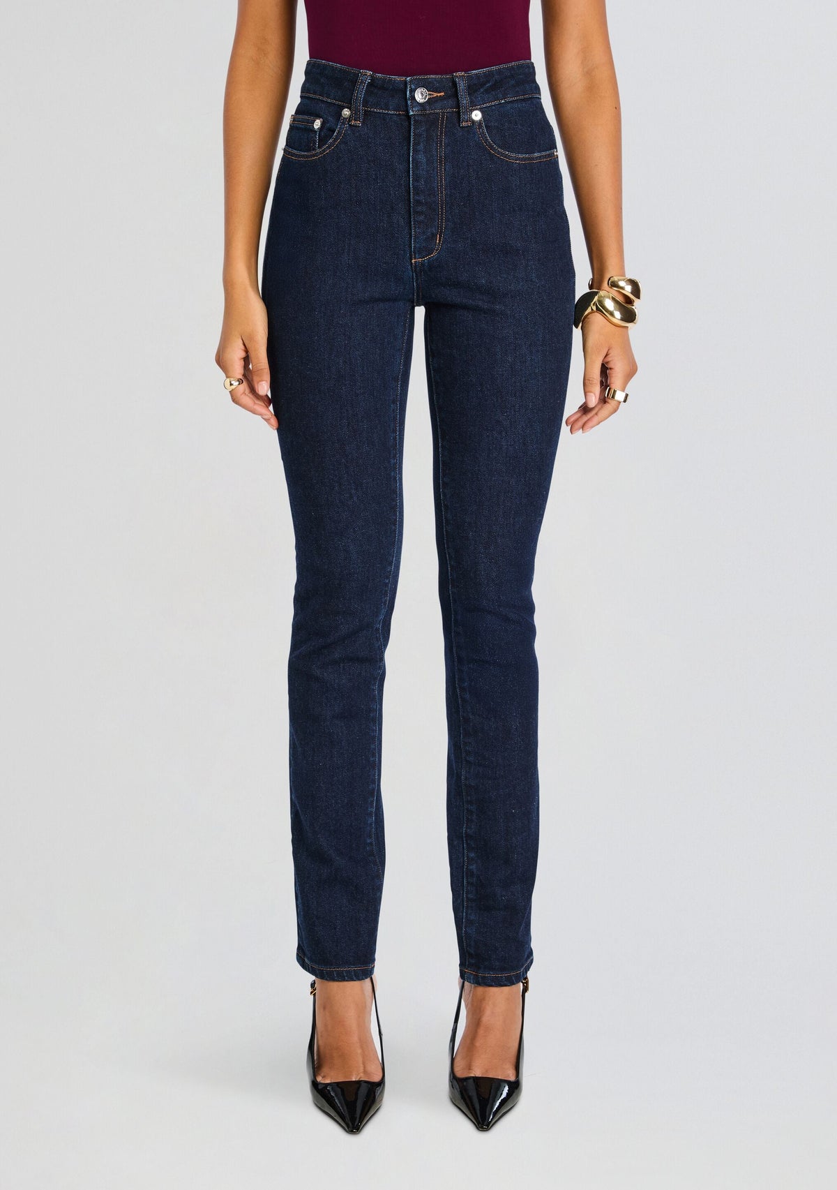 Betsy High Rise Skinny Jean by SEROYA in Rinse, product image 1