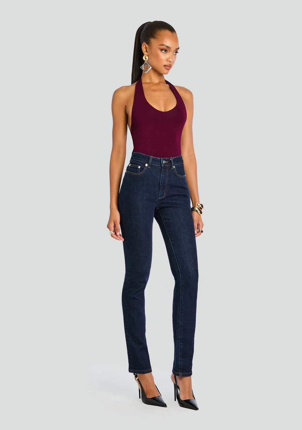 Betsy High Rise Skinny Jean by SEROYA in Rinse, product image 4