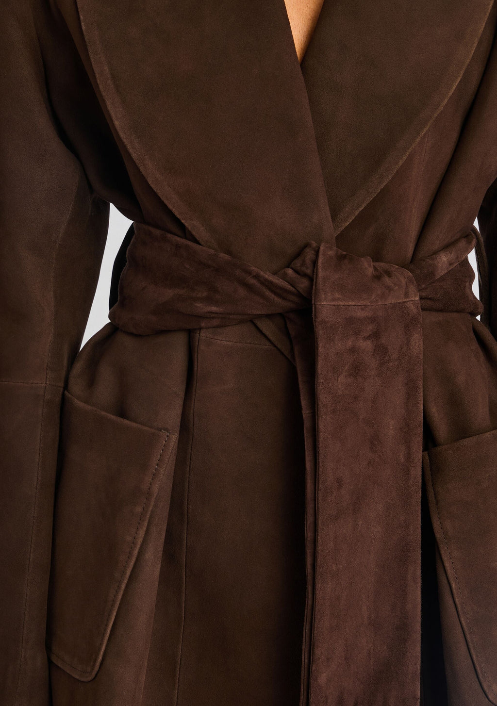 Chandra Suede Jacket by SEROYA in Tobacco, product image 2