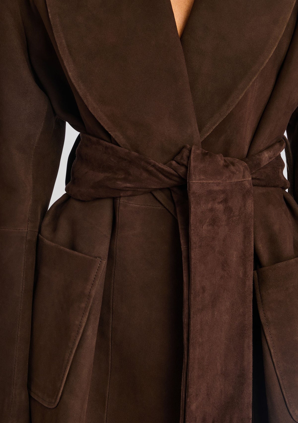 Chandra Suede Jacket by SEROYA in Tobacco, product image 2