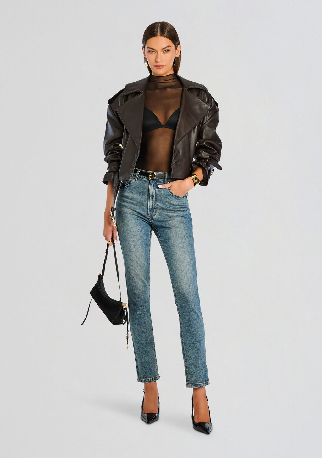 Gail Bodysuit by SEROYA in Black, product image 6