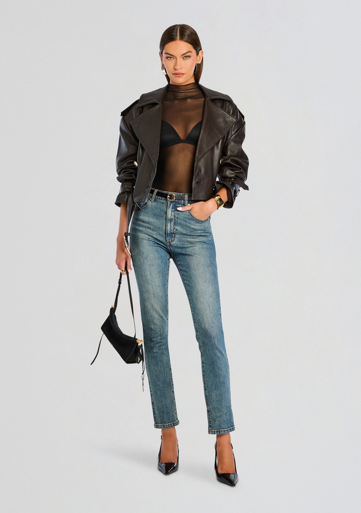 Gail Bodysuit by SEROYA in Black, product image 6