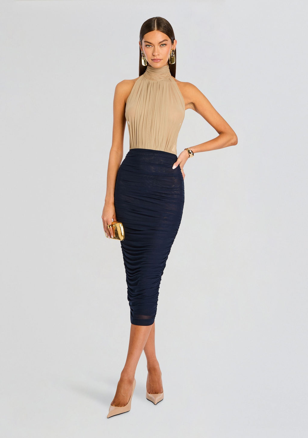 Isola Bodysuit by SEROYA in Desert, product image 2