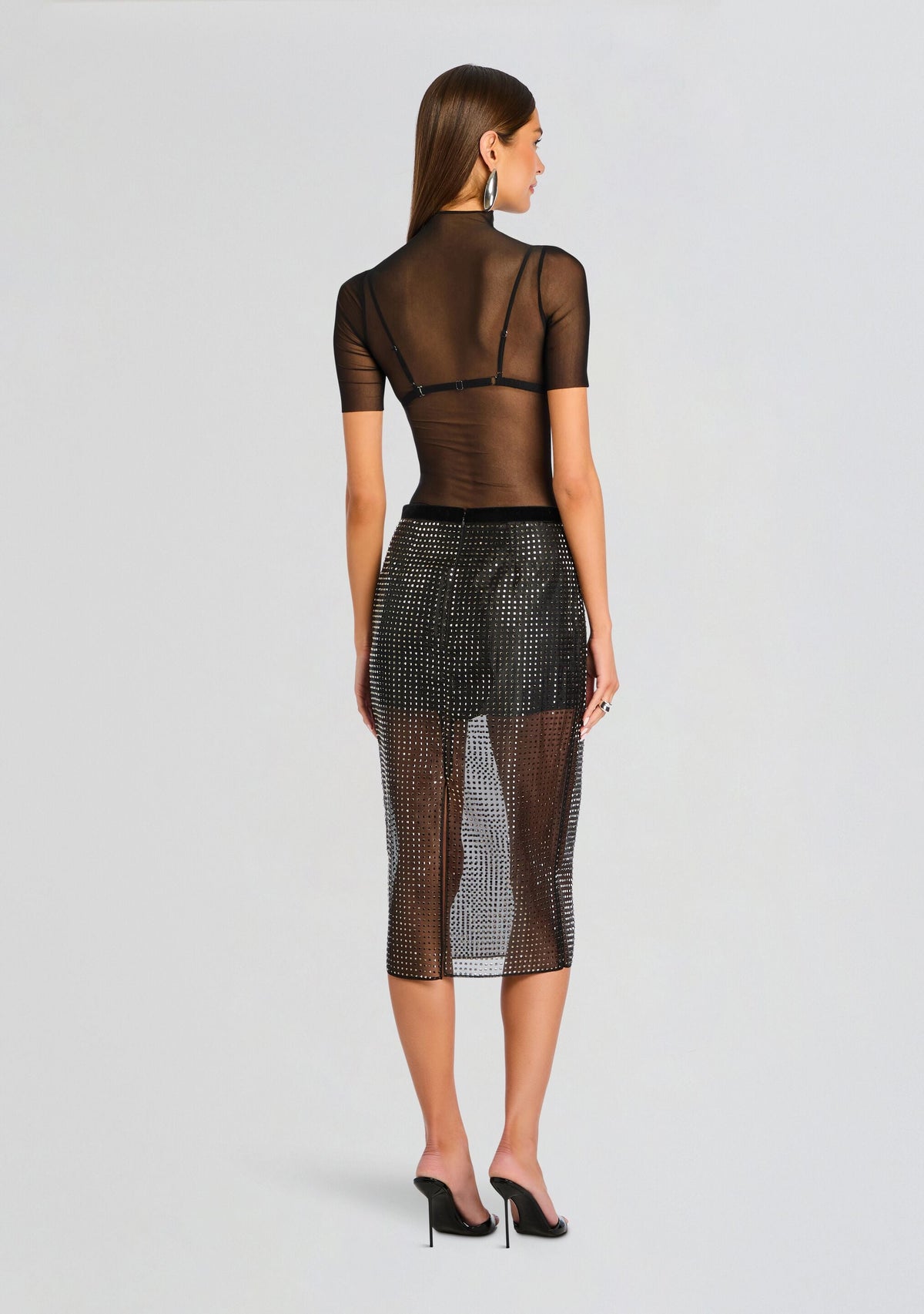 Kitty Embellished Skirt by retrofête in Black, product image 5