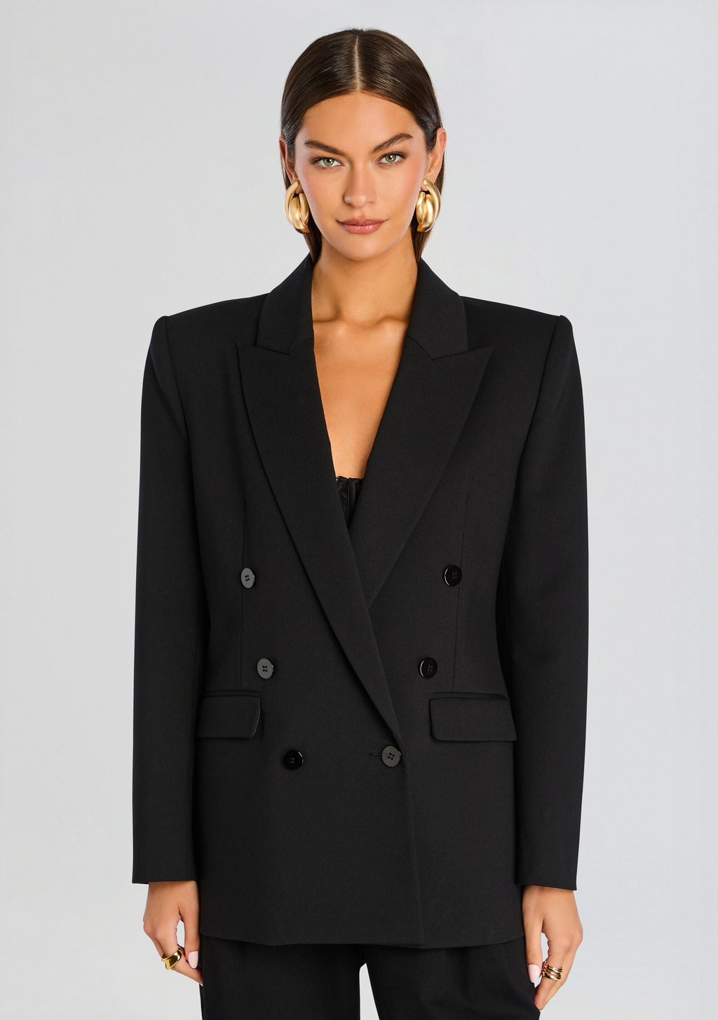 Stefania Blazer by SEROYA in Black, product image 1
