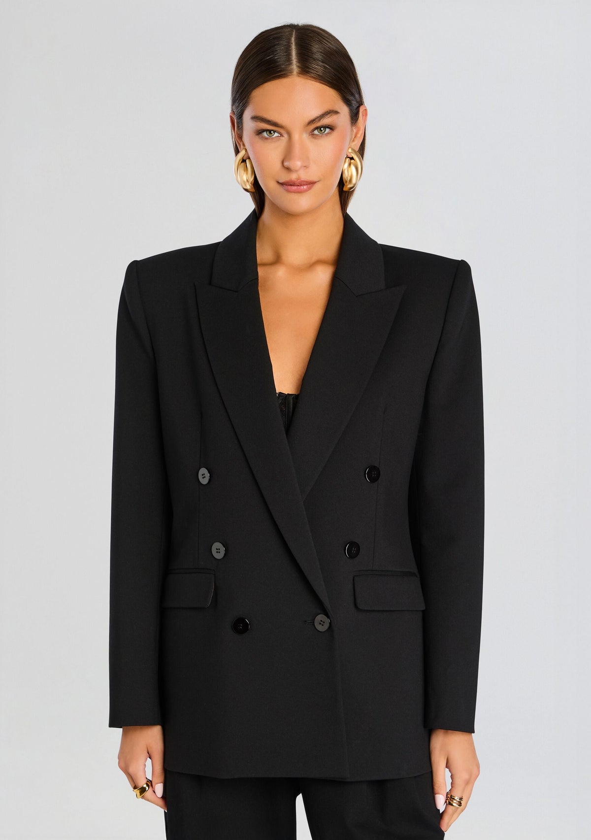 Stefania Blazer by SEROYA in Black, product image 1