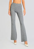 Mickie Knit Flare Pant by SEROYA in Medium Grey, product image 1