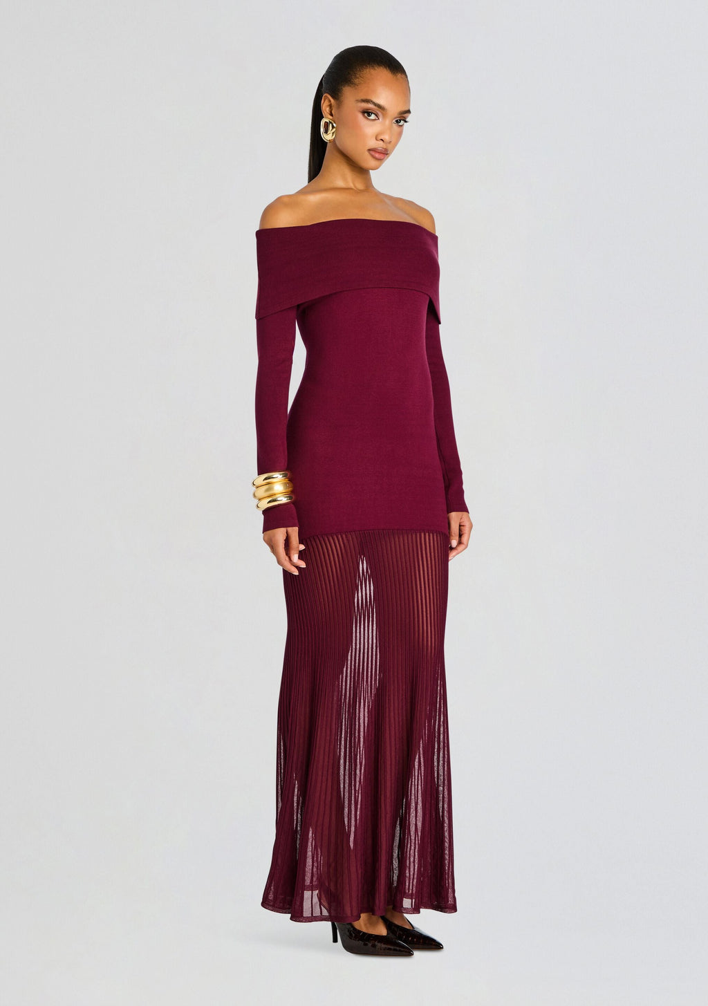Isotta Maxi Dress by SEROYA in Pinot, product image 3