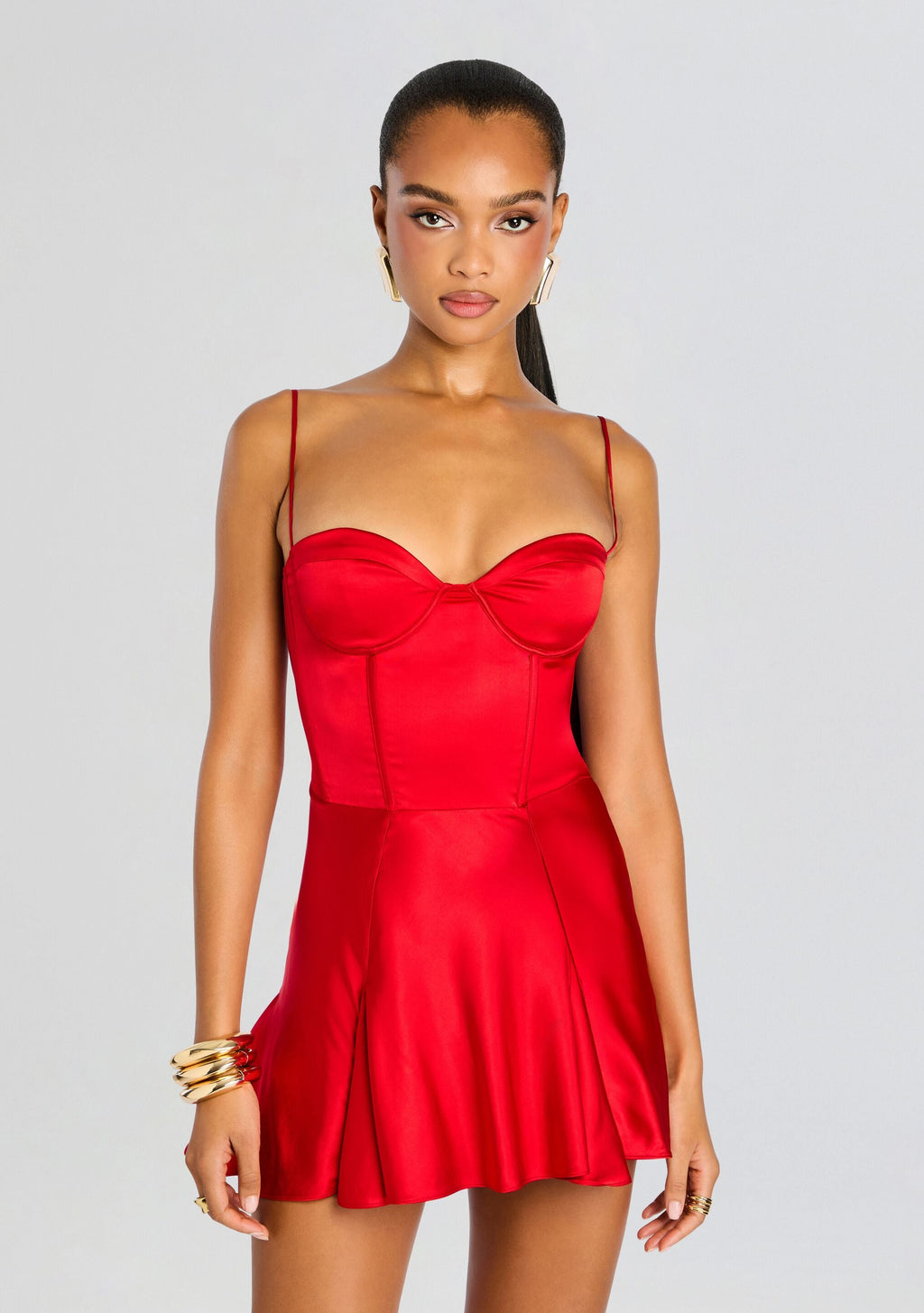 Mairead Dress by retrofête in Red, product image 5