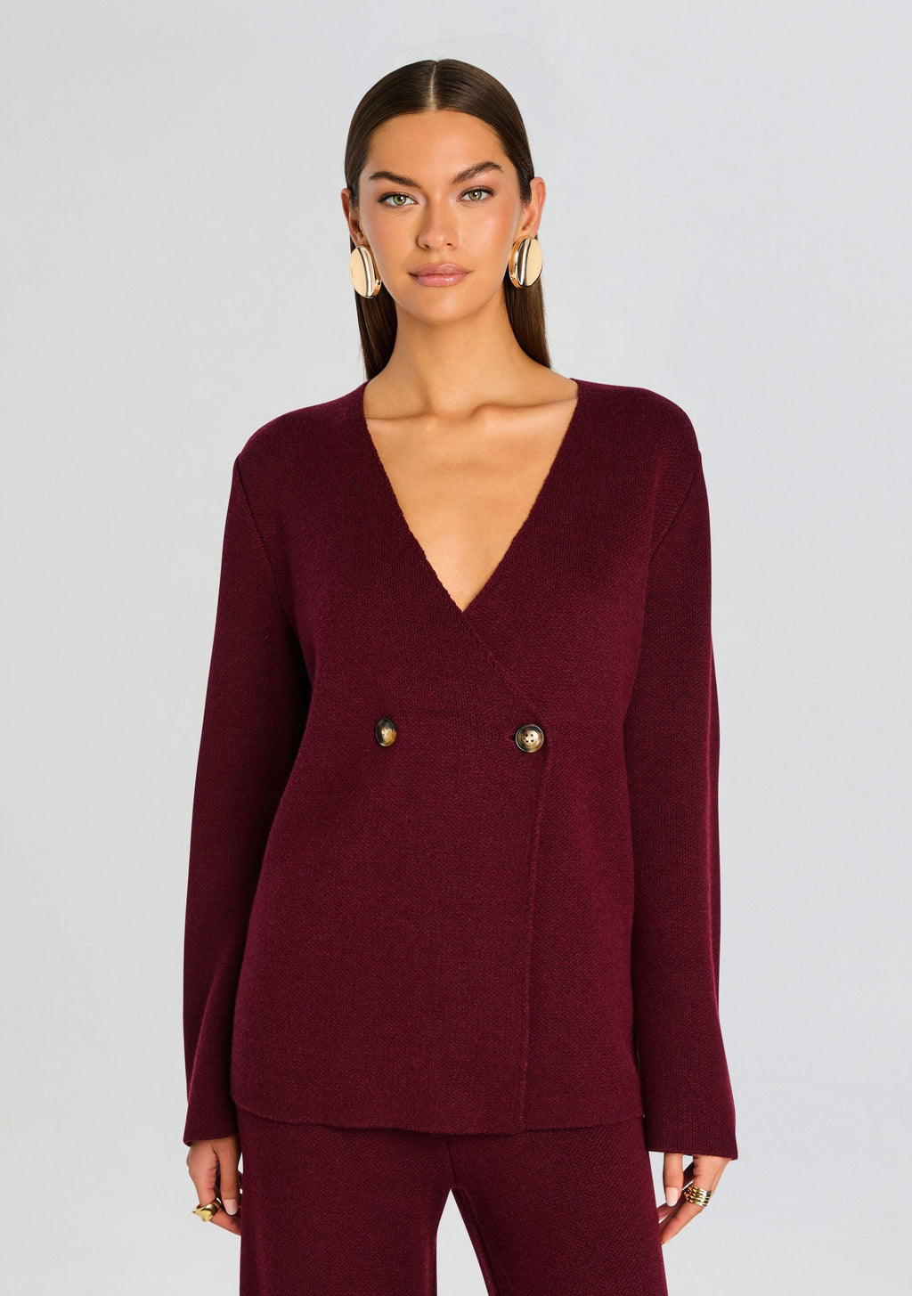 Tundra Sweater by SEROYA in Pinot, product image 1