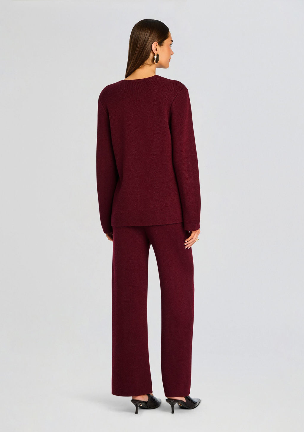 Juna Knit Pant by SEROYA in Pinot, product image 5